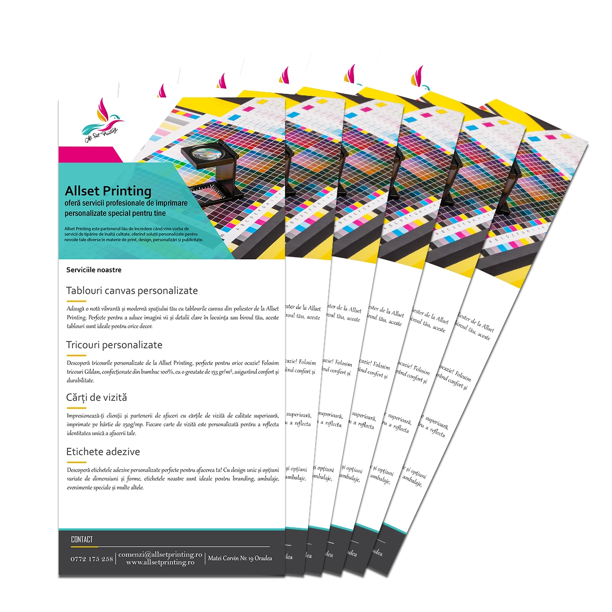 Flyere 10x21cm Allset Printing Oradea