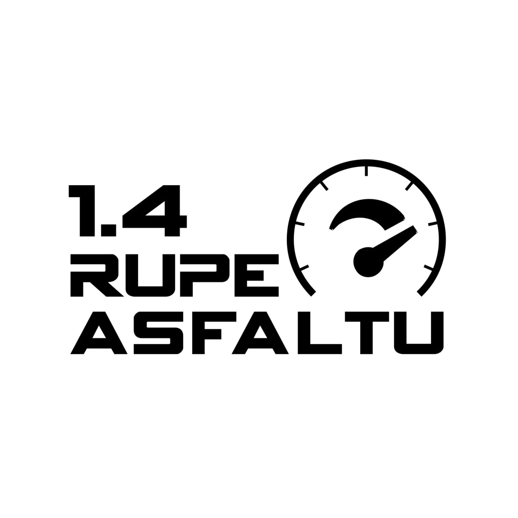 Sticker auto 1.4 rupe asfaltu Allset Printing Oradea
